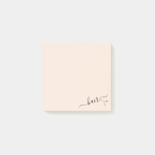 Elegant modern roos goudschaar post-it® notes