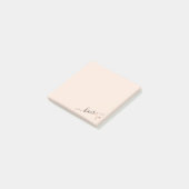 Elegant modern roos goudschaar post-it® notes (Schuin)