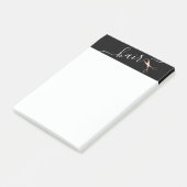 Elegant modern roos goudschaar post-it® notes (Schuin)