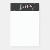 Elegant modern roos goudschaar post-it® notes (Voorkant)