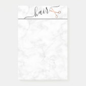 Elegant modern roos goudschaar post-it® notes (Voorkant)