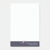 Elegant modern roos goudschaar post-it® notes (Voorkant)