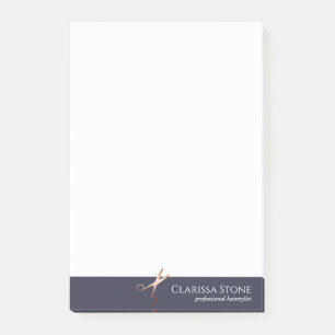 Elegant modern roos goudschaar post-it® notes
