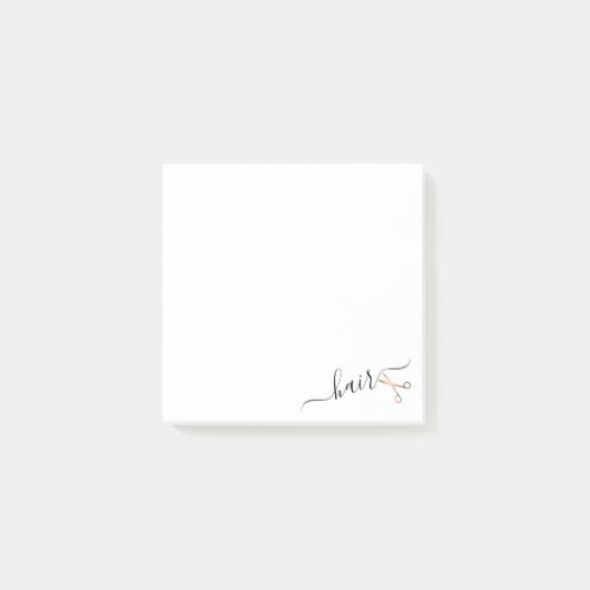 Elegant modern roos goudschaar post-it® notes (Voorkant)