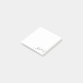 Elegant modern roos goudschaar post-it® notes (Schuin)