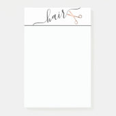 Elegant modern roos goudschaar post-it® notes (Voorkant)