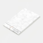 Elegant modern roos goudschaar post-it® notes (Schuin)