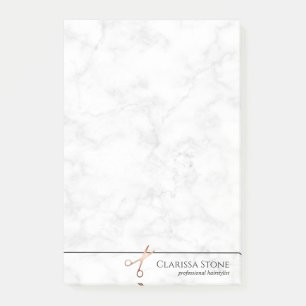 Elegant modern roos goudschaar post-it® notes