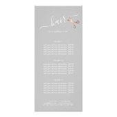 Elegant modern roos goudschaar reclamekaart (Voorkant)