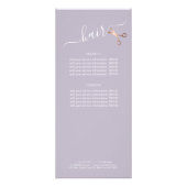 Elegant modern roos goudschaar reclamekaart (Achterkant)