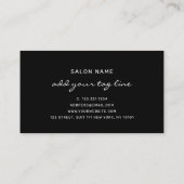 Elegant modern roos goudschaar visitekaartje (Achterkant)