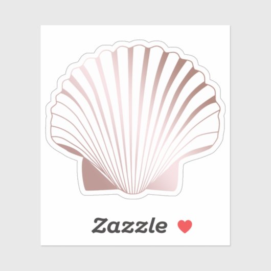 Elegant modern  roos goudzeep sticker (Vel)