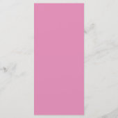 Elegant Modern Roze Baptisme 4x9 flat-menkkaart Menu (Achterkant)