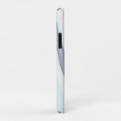 Elegant modern roze blauw wit vloeibaar marmer Case-Mate iPhone case (Achterkant/rechts)