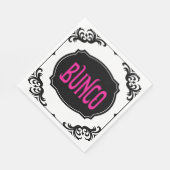 Elegant modern roze Bunco-feest nacht Servet (Hoek)