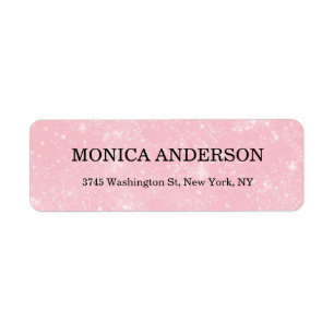 Elegant Modern Roze Creatief Vlak Professioneel Etiket