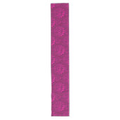 Elegant modern roze  Damask Popular Lange Tafelloper (Voorkant)