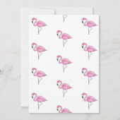 Elegant Modern Roze Flamingo Baby shower Kaart (Achterkant)