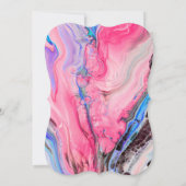 Elegant Modern Roze Foto 1 ste verjaardag Kaart (Achterkant)