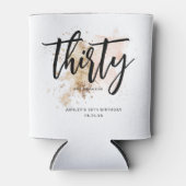 Elegant modern Roze & Gold Dertig 30e verjaardag Blikjeskoeler (Voorkant)