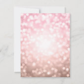 Elegant Modern Roze Goud 70ste Verjaardagsfeestje Kaart (Achterkant)