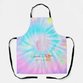 Elegant modern, roze gouden cupcake tie-dye schort (Voorkant)