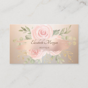 Elegant Modern, Roze Gouden Kwaststreek, Rozen Visitekaartje