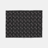 Elegant modern roze harten en sleutels patroon | fleece deken (Voorkant (Horizontaal))