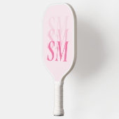 Elegant Modern Roze Initiaal Monogram Pickleball Paddle (Links)