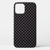 Elegant modern roze omlijnpatroon | Case-Mate iPhone case (Achterkant)
