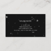 Elegant modern roze roze goudschaar visitekaartje (Achterkant)