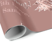 Elegant Modern Roze Roze Kerstboom Cadeaupapier (Rol Hoek)