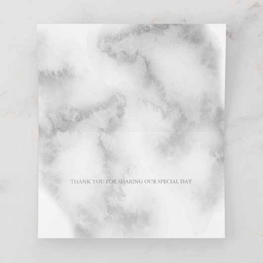 Elegant modern roze rozen door BarefootBride™ Plaatskaartje (Binnenkant ongevouwen)