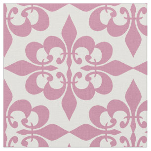 Elegant Modern  Roze Stoffig Roos Damask Stof
