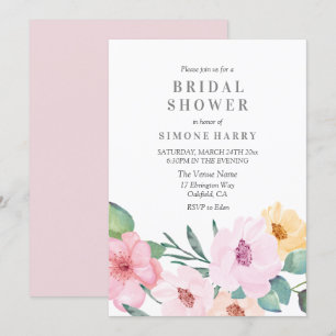 Elegant modern roze Vrijgezellenfeest Kaart