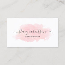 Elegant modern roze waterverf interieurontwerper