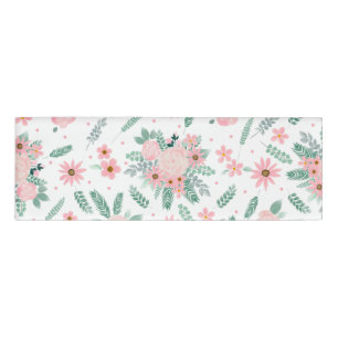 Elegant modern roze Waterverf schilderen Naambadge