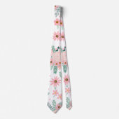 Elegant modern roze Waterverf schilderen Stropdas (Voorkant)