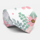 Elegant modern roze Waterverf schilderen Stropdas (Opgerold)