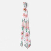 Elegant modern roze Waterverf schilderen Stropdas (Achterkant)