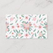 Elegant modern roze Waterverf schilderen Visitekaartje (Achterkant)