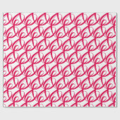 Elegant, modern Ruby Red Wedding Jubileum Cadeaupapier (Vlak)