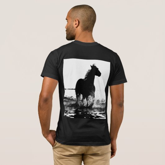 Elegant Modern Running Past Pop Art T-shirt (Achterkant volledig)