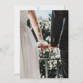 Elegant Modern Rustic Kaart (Achterkant)