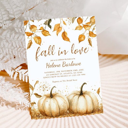 Elegant modern rustiek Herfst Vrijgezellenfeest Kaart