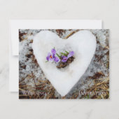 Elegant modern rustige bloemenlentebruiloft (Voorkant)