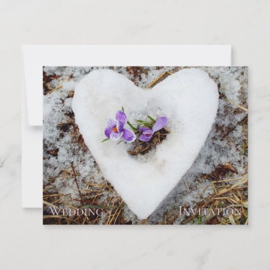 Elegant modern rustige bloemenlentebruiloft (Voorkant)