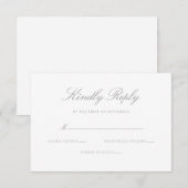 Elegant Modern Sage Green Wedding RSVP Kaartje (Voorkant / Achterkant)