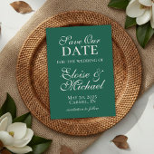 Elegant Modern Sage Groen Bruiloft Save the Date