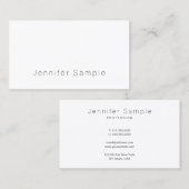 Elegant Modern Salon Sleek Plain Trendy Luxury Visitekaartje (Voorkant / Achterkant)